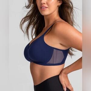 Honeylove Crossover Bra 3X Navy Blue